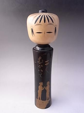 JAPANESE 20TH CENTURY LARGE WOODEN KOKESHI<br><font color=red><b>SOLD</b></font>