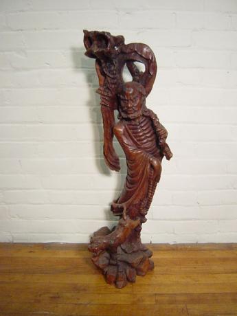 MID 20TH CENTURY WOODEN CARVING<br><font color=red><b>SOLD</b></font>