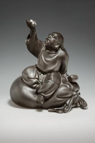 JAPANESE BRONZE OKIMONO OF DAIKOKU by SEIKŌKEN JOSETSU