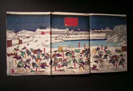 JAPANESE MEIJI PERIOD YOSHITOSHI 6 PANEL WOODBLOCK PRINT<br><font color=red><b>SOLD</b></font>