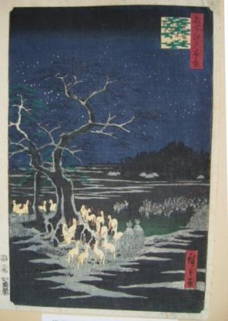 JAPANESE EDO PERIOD WOODBLOCK PRINT BY HIROSHIGE<br><font color=red><b>SOLD</b></font>