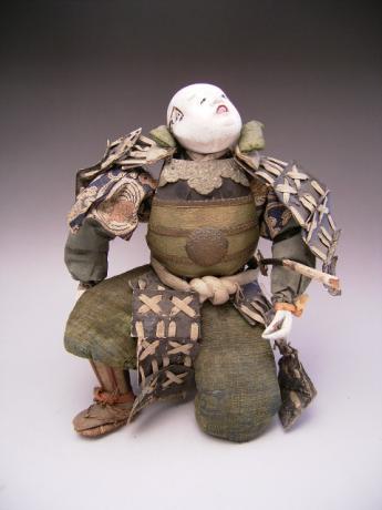 JAPANESE EARLY MEIJI PERIOD SAMURAI DOLL<br><font color=red><b>SOLD</b></font> 