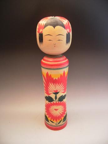 JAPANESE MID 20TH CENTURY LARGE KOKESHI DOLL<br><font color=red><b>SOLD</b></font>
