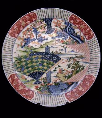 LARGE 19th Century Imari Charger with Kintsugi<br><font color=red><b>SOLD</b></font>