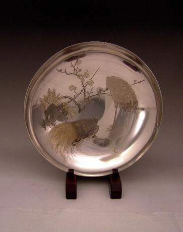 JAPANESE EARLY 20TH CENTURY PURE SILVER BOWL<br><font color=red><b>SOLD</b></font>