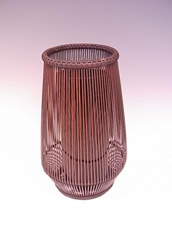JAPANESE 20TH CENTURY BAMBOO FLOWER CONTAINER BY SHIOTSUKI JURAN<br><font color=red><b>SOLD</b></font>