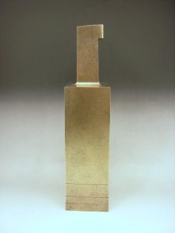 JAPANESE 20TH CENTURY WHITE BRONZE VASE BY HASUDA SHUGORO<br><font color=red><b>SOLD</b></font>