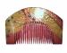 JAPANESE EARLY - MID SHOWA PERIOD CELLULOID INLAID COMB
