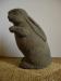 JAPANESE 20TH CENTURY CARVED GRANITE RABBIT GARDEN DECORATION<br><font  color=red><b>STOLEN</b</font>