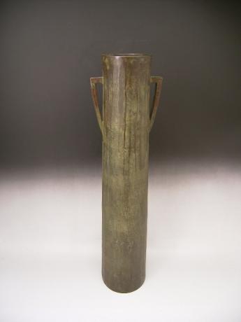 JAPANESE EARLY TO MID 20TH CENTURY BRONZE VASE BY NAKAJIMA YASUMI I<br><font color=red><b>SOLD</b></font>