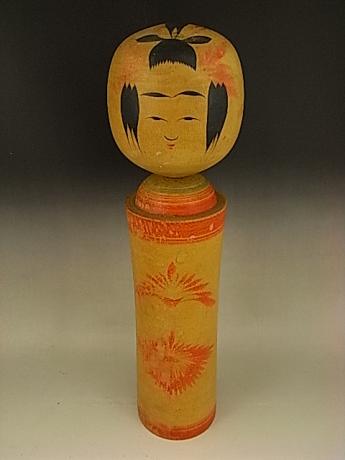JAPANESE MID 20TH CENTURY MEDIUM  LARGE KOKESHI DOLL<br><font color=red><b>SOLD</b></font>