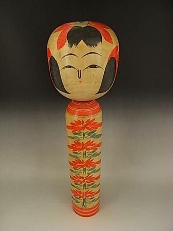 JAPANESE 20TH CENTURY MEDIUM LARGE KOKESHI DOLL<br><font color=red><b>SOLD</b></font>