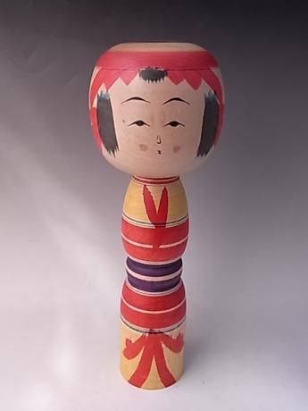 JAPANESE MID 20TH CENTURY MEDIUM LARGE WOODEN KOKESHI<br><font color=red><b>SOLD</b></font>