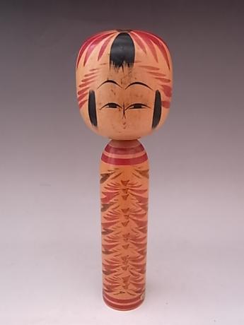JAPANESE 20TH CENTURY MEDIUM LARGE WOODEN KOKESHI<br><font color=red><b>SOLD</b></font>  	