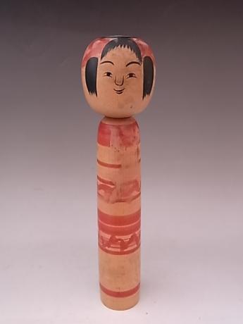 JAPANESE 20TH CENTURY MEDIUM LARGE WOODEN KOKESHI<br><font color=red><b>SOLD</b></font>