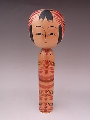 JAPANESE 20TH CENTURY MEDIUM LARGE WOODEN KOKESHI<br><font color=red><b>SOLD</b></font>