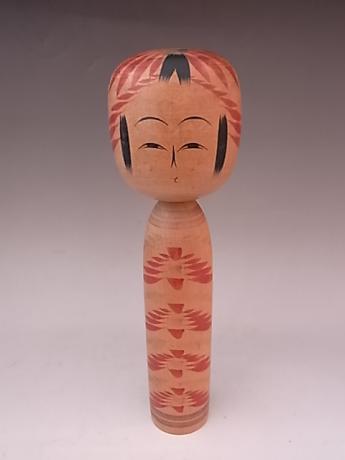 JAPANESE 20TH CENTURY MEDIUM LARGE WOODEN KOKESHI<br><font color=red><b>SOLD</b></font>