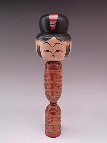 JAPANESE 20TH CENTURY MEDIUM LARGE WOODEN KOKESHI<br><font color=red><b>SOLD</b></font>  	