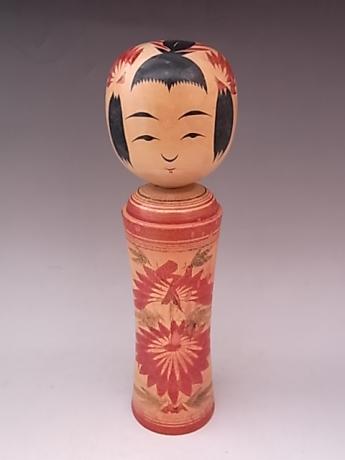 JAPANESE 20TH CENTURY MEDIUM LARGE WOODEN KOKESHI<br><font color=red><b>SOLD</b></font>