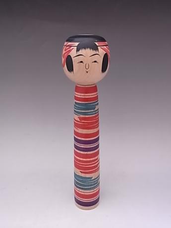 JAPANESE 20TH CENTURY MEDIUM LARGE WOODEN KOKESHI<br><font color=red><b>SOLD</b></font>
