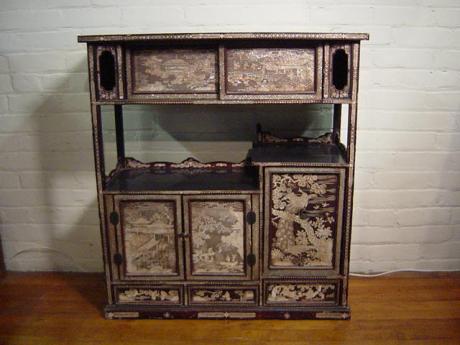 MOTHER OF PEARL FINELY INLAID CABINET<br><font color=red><b>SOLD</b></font>