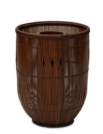 JAPANESE 20TH CENTURY (1980) BASKET BY HIGASHI TAKESONOSAI<br><font color=red><b>SOLD</b></font> 