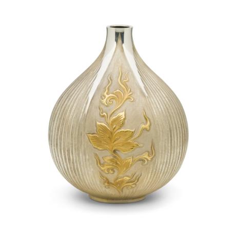 JAPANESE MID 20TH CENTURY SILVER VASE BY KAWAMURA SEIJI