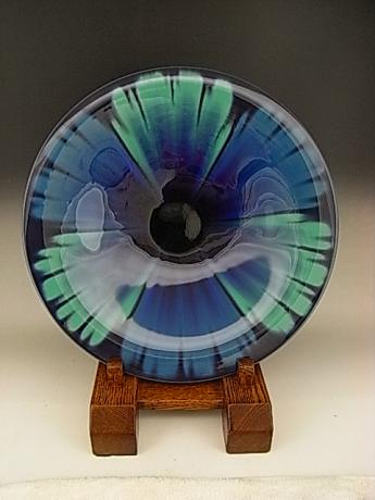 JAPANESE 20TH CENTURY PLATE BY LNT TOKUDA YASOKICHI III<br><font color=red><b>SOLD</b></font>
