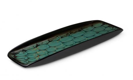 JAPANESE LATE 20TH CENTURY (1989) LACQUER TRAY BY ISOI SEIJI<br><font color=red><b>SOLD</b></font> 