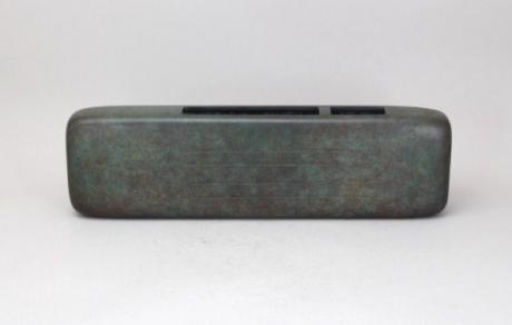 JAPANESE MID 20TH CENTURY BRONZE VASE BY HASUDA SHUGORO (1915-2010)<br><font color=red><b>SOLD</b></font> 