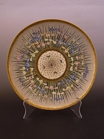 JAPANESE EARLY 20TH CENTURY SATSUMA PLATE BY KINKOZAN<br><font color=red><b>SOLD</b></font>