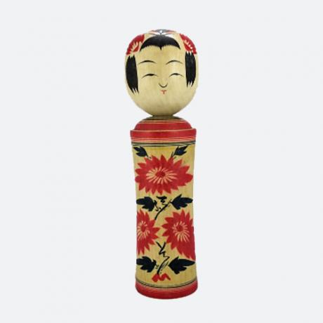 Japanese Mid 20th Century Large Mingei Kokeshi Doll