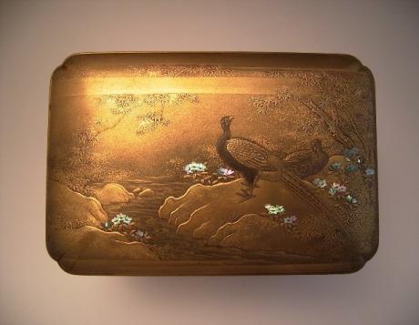 JAPANESE MEIJI PERIOD MULTI-LAYERED LACQUER BOX AND TRAY <br><font color=red><b>SOLD</b></font>