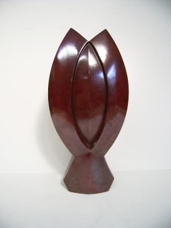 Japanese 20th CENTURY BRONZE VASE BY NAKAJIMA YASUMI<br><font color=red><b>SOLD</b></font>