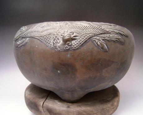 JAPANESE EARLY 20TH CENTURY BRONZE HIBACHI<br><font color=red><b>STOLEN</b</font>