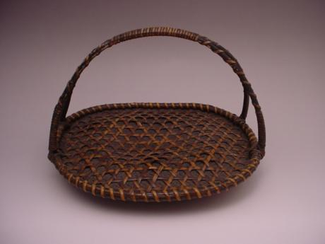 JAPANESE C. 1900 WOVEN BAMBOO SENCHA TRAY<br><font color=red><b>SOLD</b></font> 