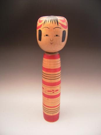 JAPANESE MID 20TH CENTURY EXTRA LARGE ARTIST SIGNED KOKESHI DOLL<br><font color=red><b>SOLD</b></font>