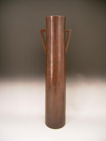 JAPANESE MID 20TH CENTURY BRONZE VASE BY NAKAJIMA YASUMI<br><font color=red><b>SOLD</b></font>