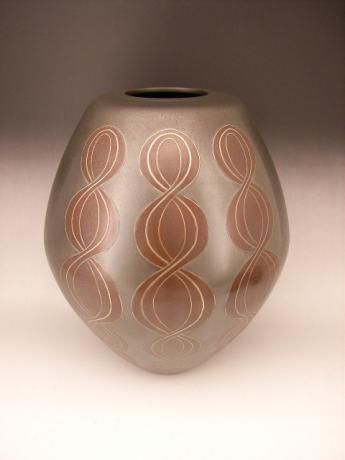 JAPANESE 20TH CENTURY BRONZE VASE BY ARISU BIZAN<br><font color=red><b>SOLD</b></font>